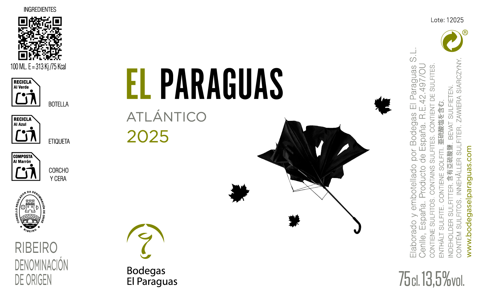 El Paraguas Atlántico 2025 etiqueta